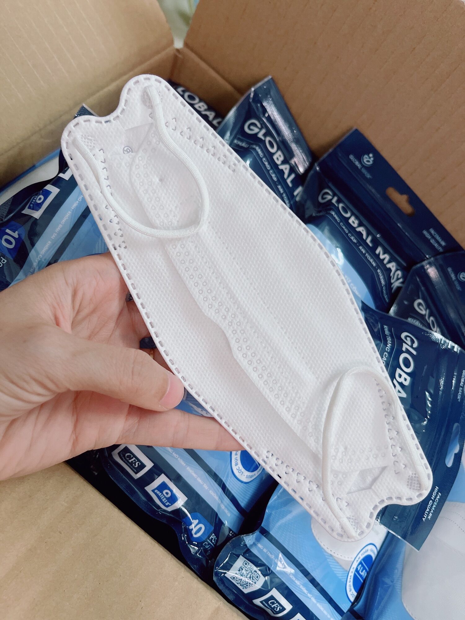 Khẩu trang KF94 Global Mask _Kháng khuẩn Cao Cấp _(10 Cái/ 1 Gói)