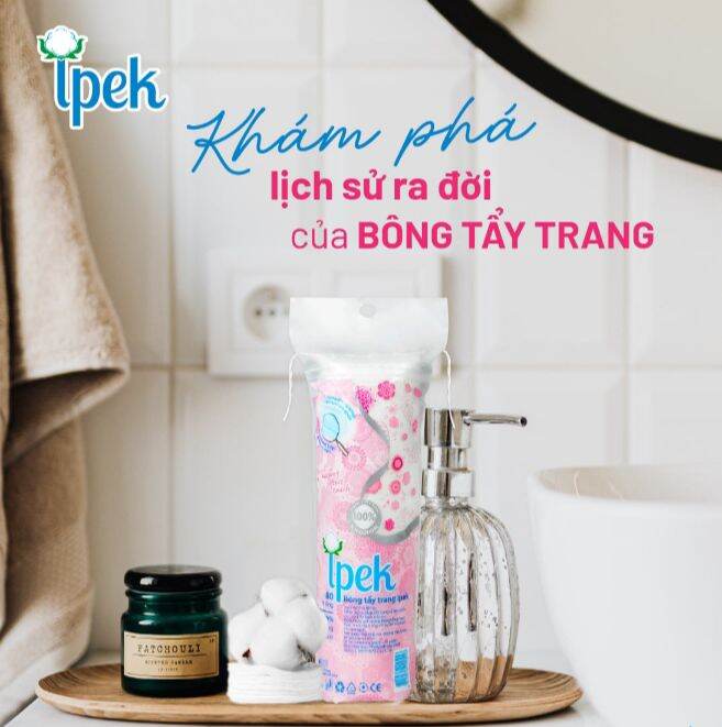 [Hcm]Bông Tẩy Trang Ipek 100% Bông Cotton