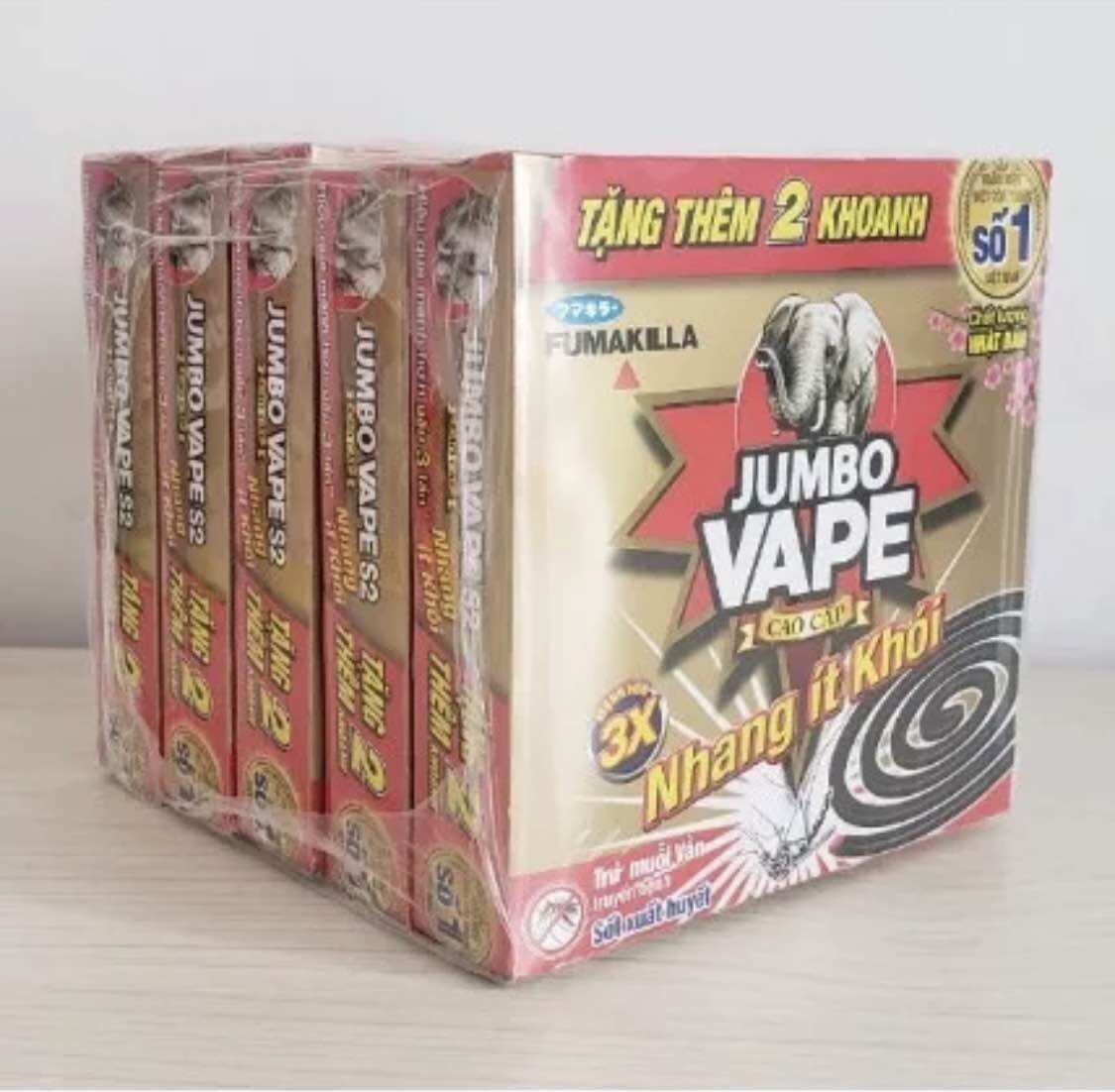Combo 10 Hộp Nhang Muỗi Cao Cấp JUMBO VAPE 100 Khoanh