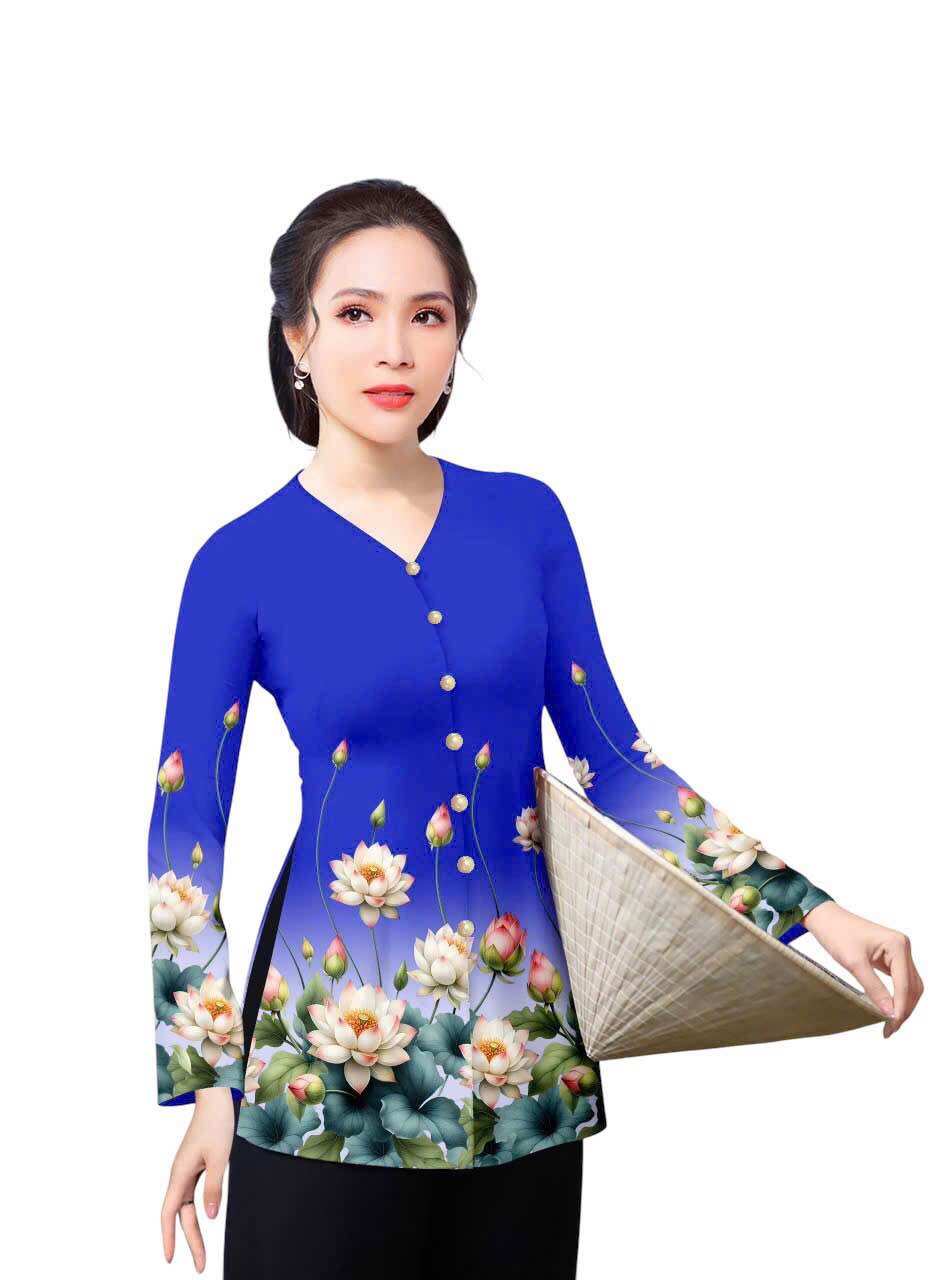 Áo bà ba in 4D -40-75kg mặc vừa (hàng may sẵn-áo ko kèm quần)