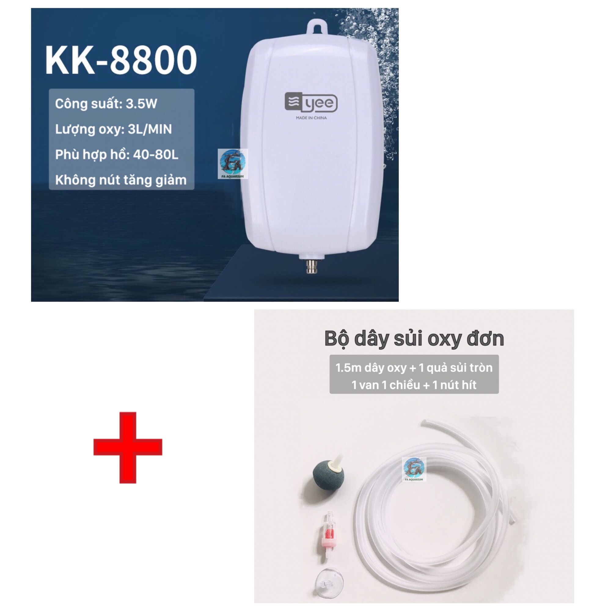 Máy sủi oxy siêu êm Yee