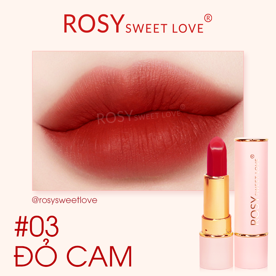 Son sáp rosy tông đỏ quyền lực