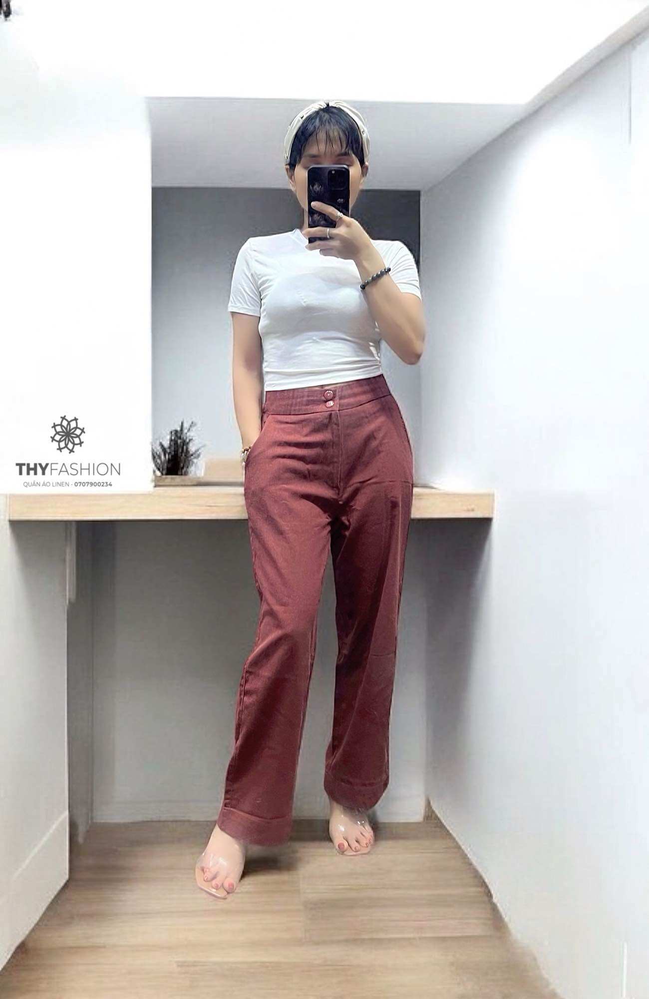 QUẦN LINEN SUÔNG DÂY KÉO - sau lưng thun (47-76kg)