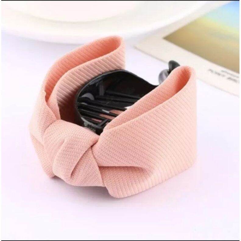 Kẹp tóc nơ xinh xắn nhiều màu cho tóc dày