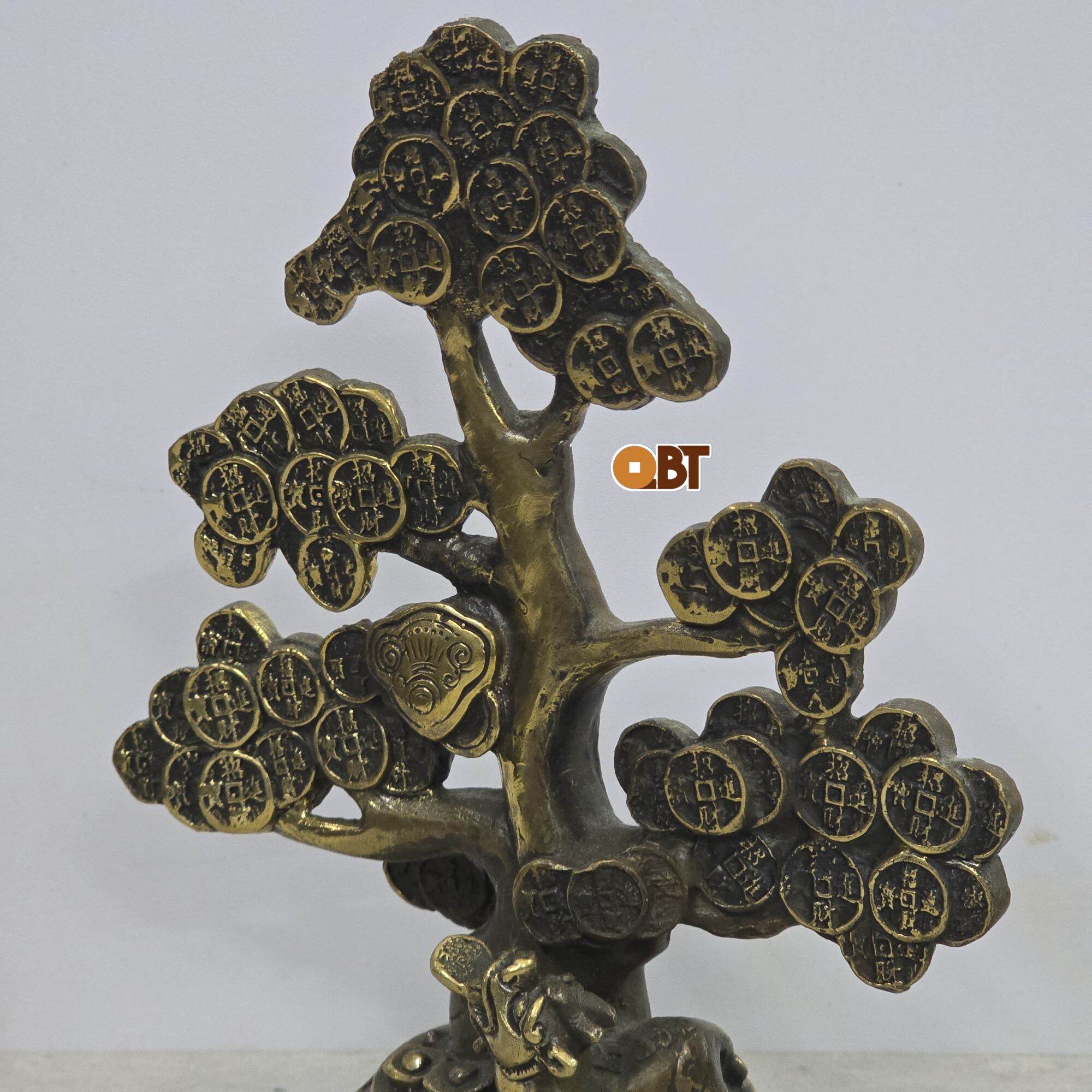 Cây tài lộc bằng đồng