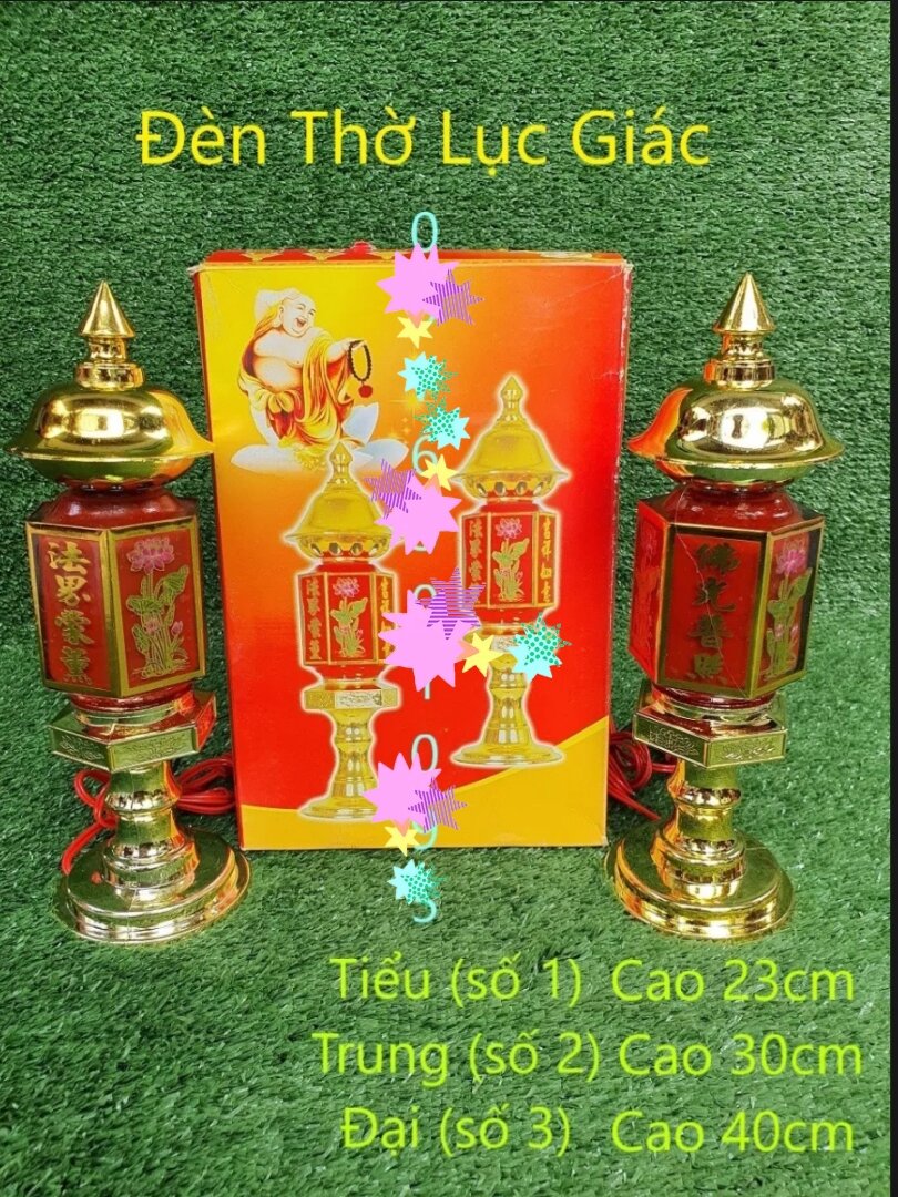 Đèn thờ lục giác