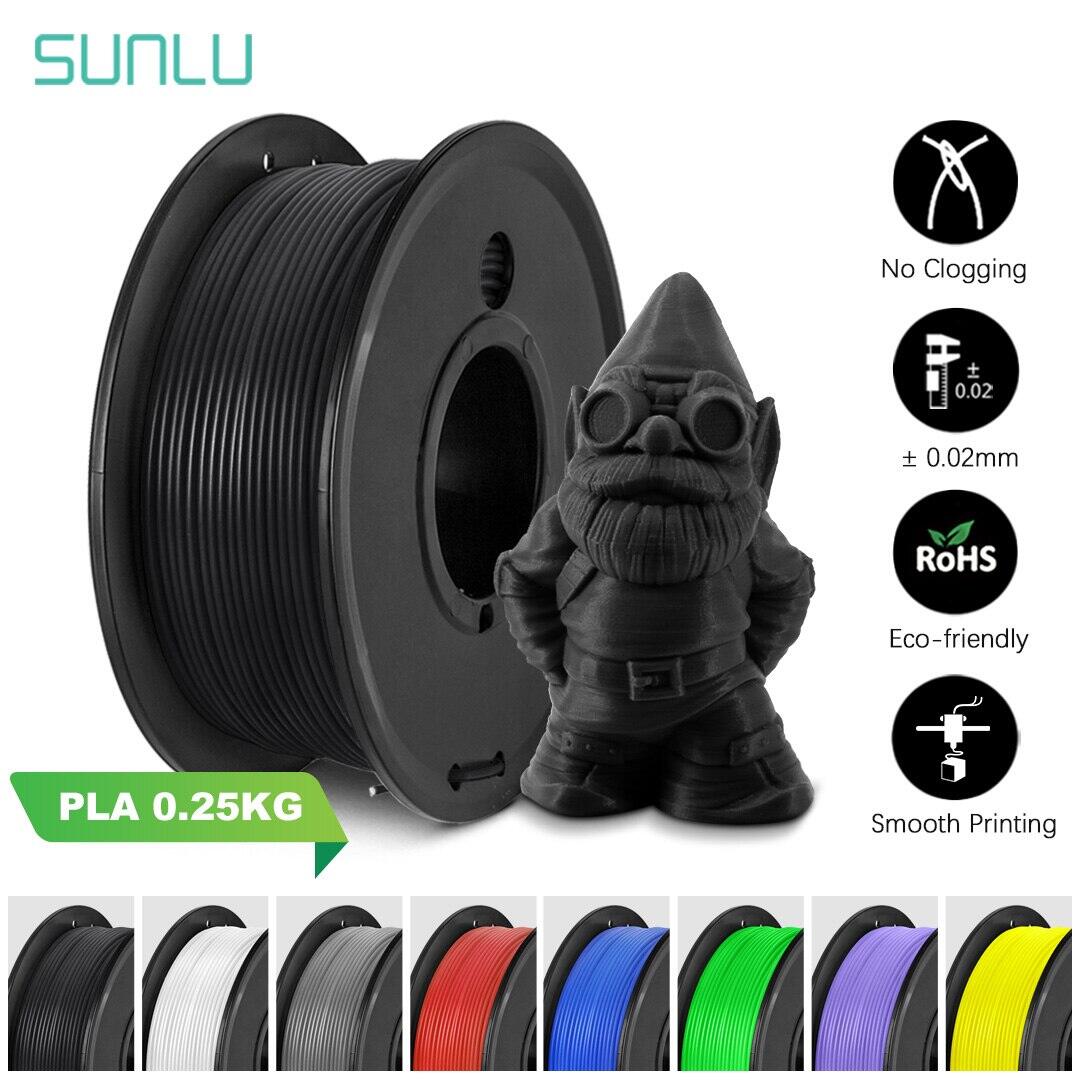Sunlu 0.25kg 3D Filament Mini spool PLA Filament 1.75mm nhỏ bảo vệ môi trường cho máy in 3D
