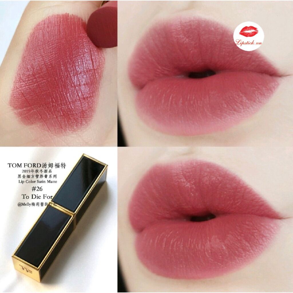 Son Tom Ford 26 To Die For – Hồng Đất Satin Matte 