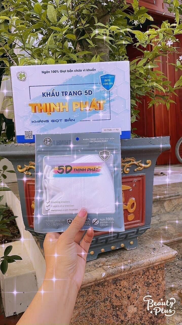 khẩu trang 5D THỊNH PHÁT - THÙNG 100c