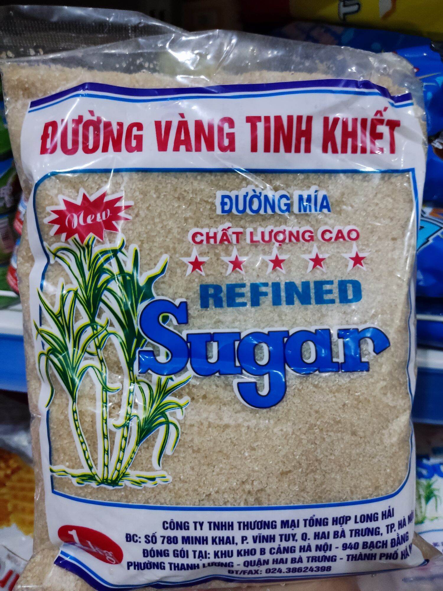 Đường vàng xuất khẩu gói 1kg