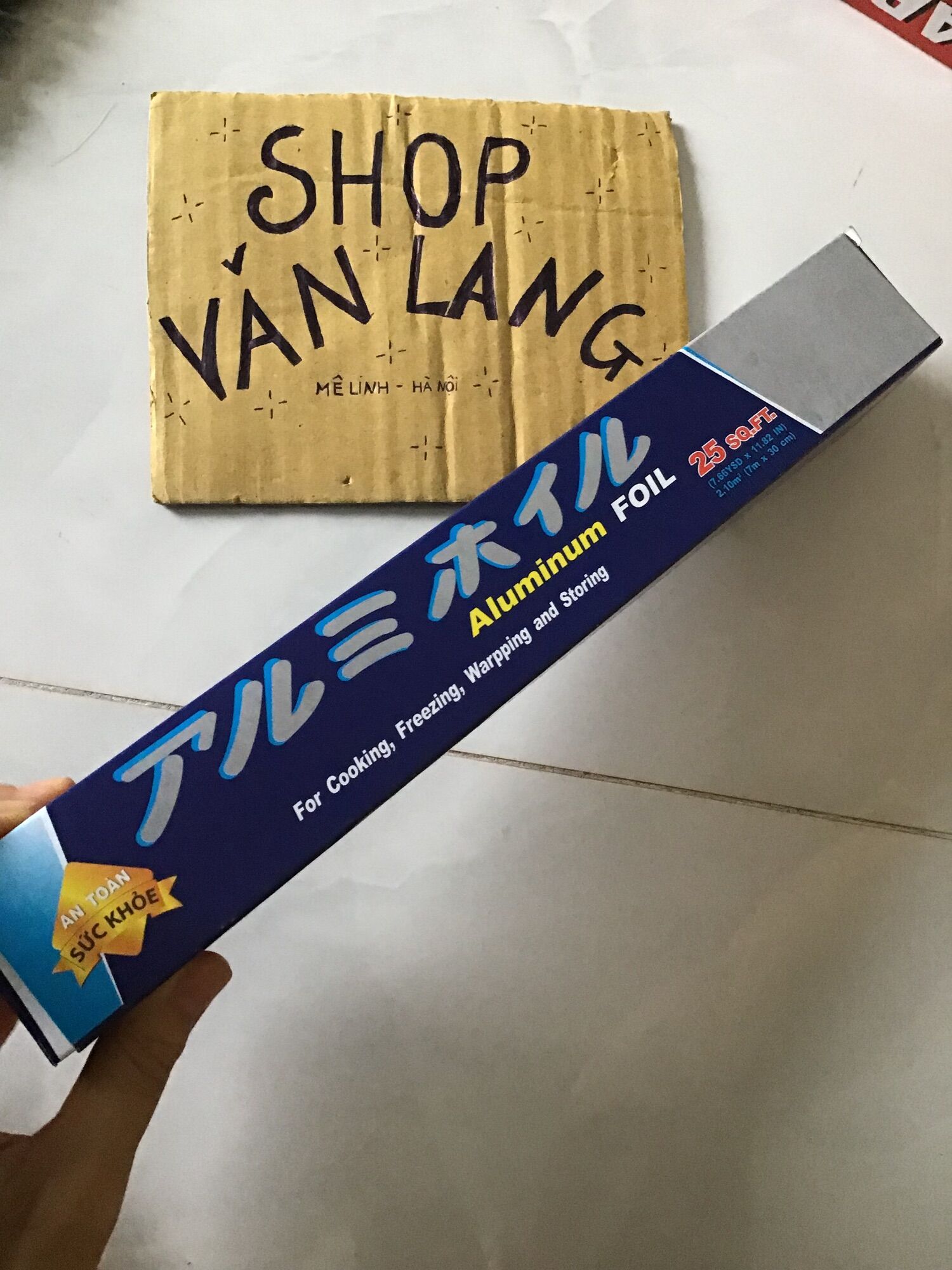 Giấy bạc nướng bọc bảo quản thực phẩm 30cm