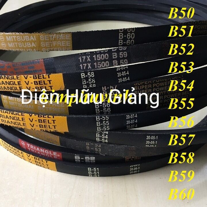 1 sợi - dây curoa đủ size, dây coroa bản b30 đến b70