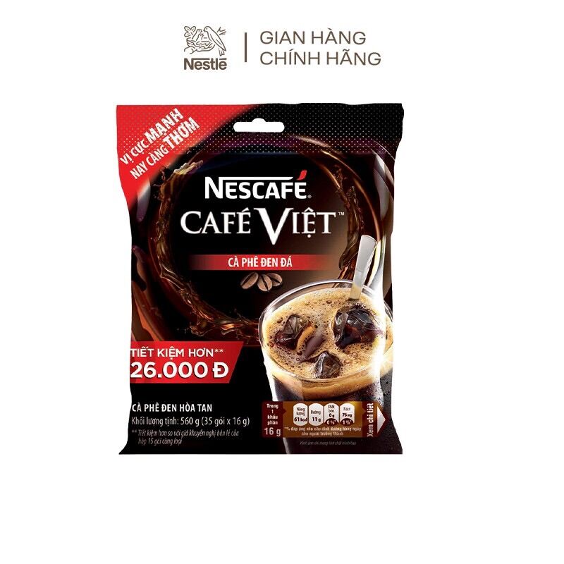 Cà Phê Nes- Cà Phê Việt Đen Đá Túi 35 gói