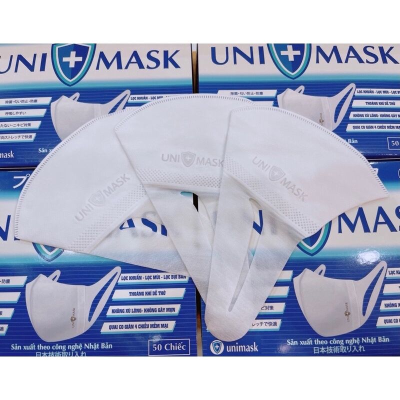Hộp 50 chiếc khẩu trang y tế 3D Mask Unimask cao cấp
