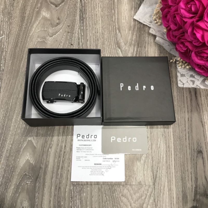 [Fullbox + Túi giấy] Thắt lưng nam pedro da xịn thời trang cao cấp