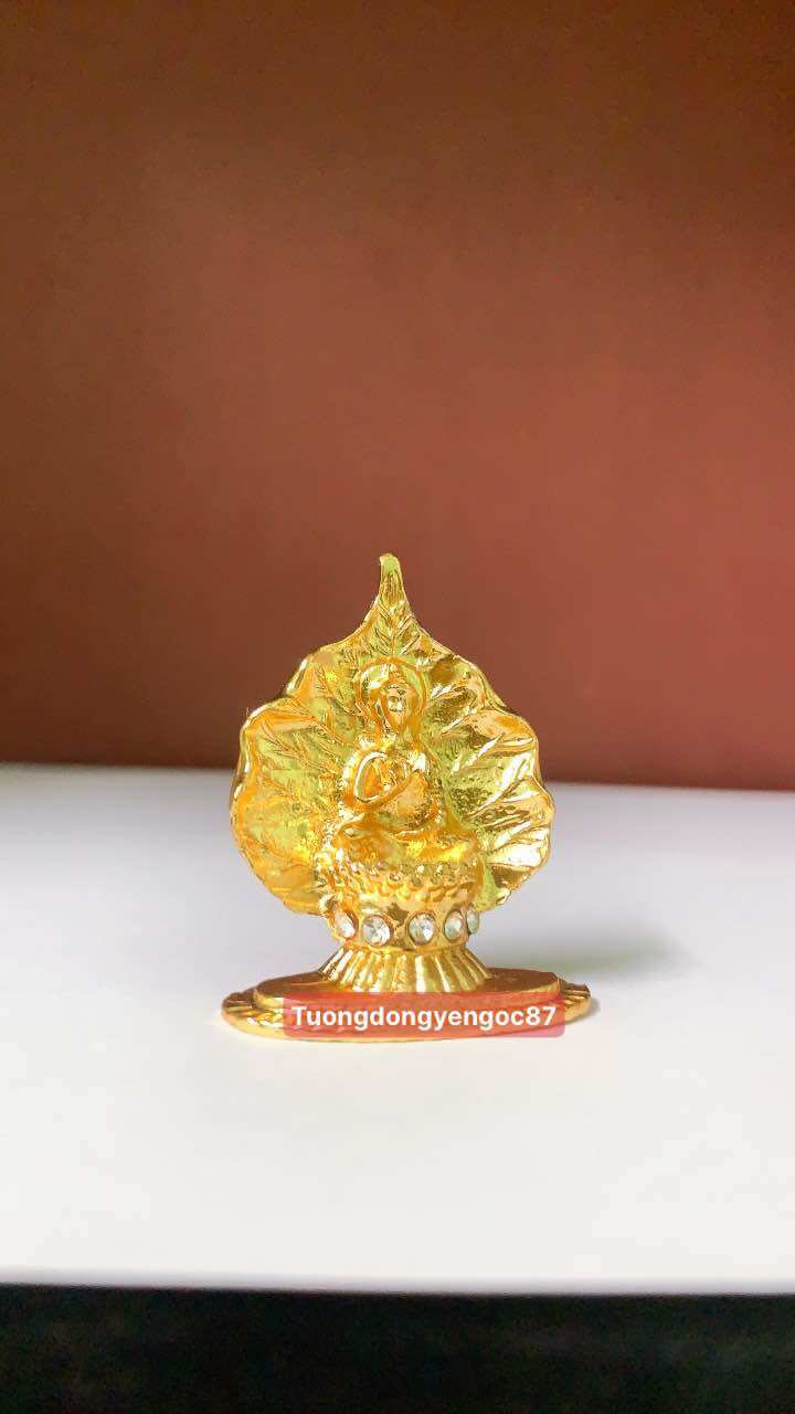 Lá bồ đề phật thích ca vàng