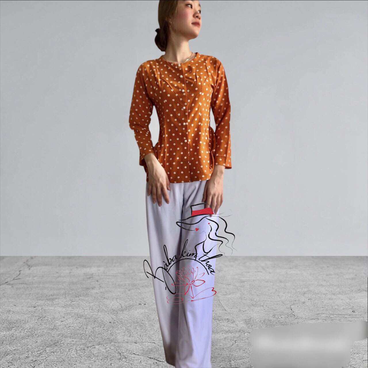 Áo Bà ba nữ đẹp - chất lụa