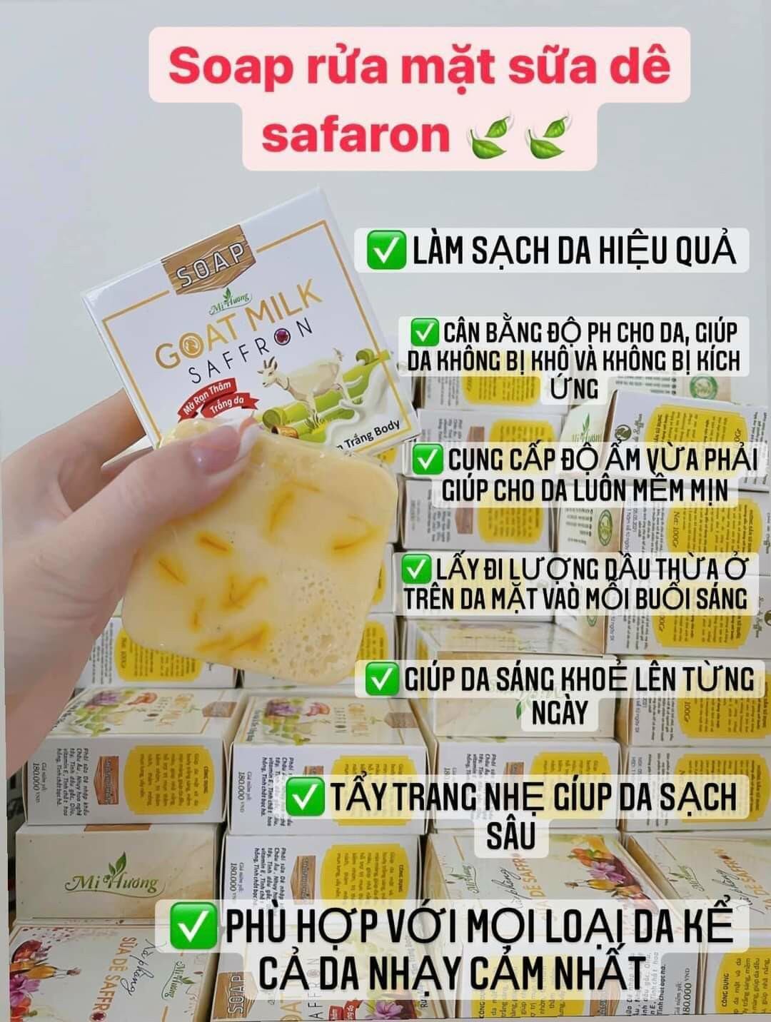 Xà Phòng Sữa Dê Mị Hương