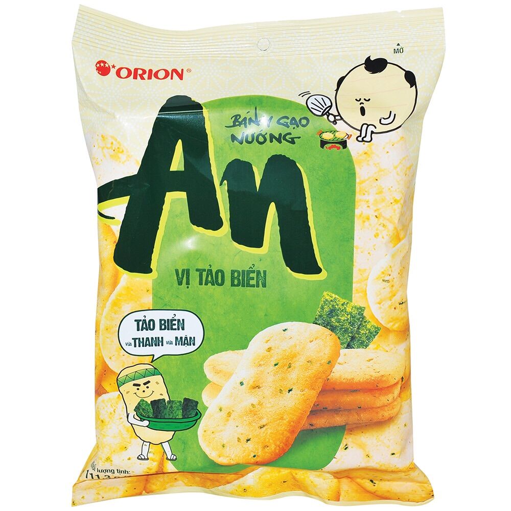 Bánh gạo nướng vị Tảo biển Orion An gói 111.3g (14 gói)