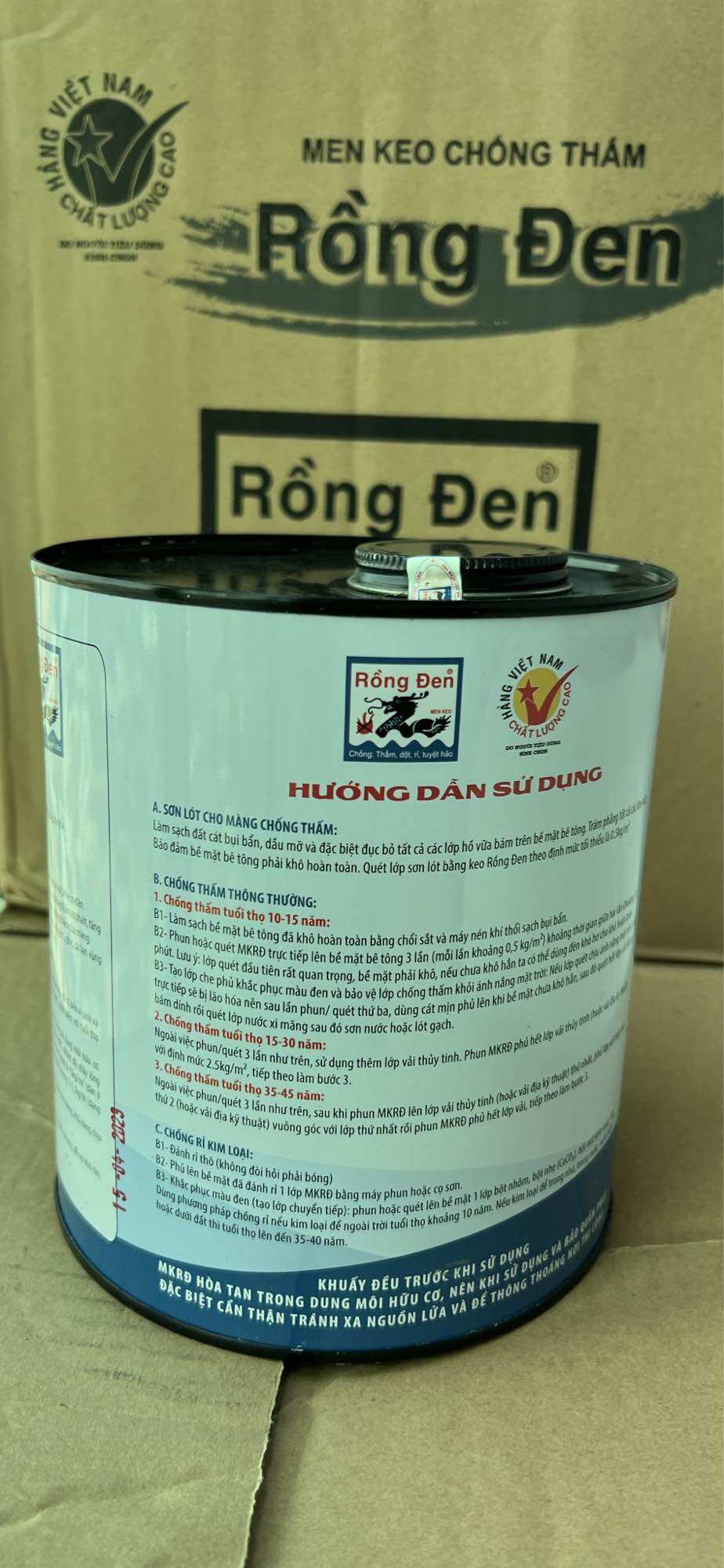 [HCM]Men keo chống thấm Rồng Đen 2kg