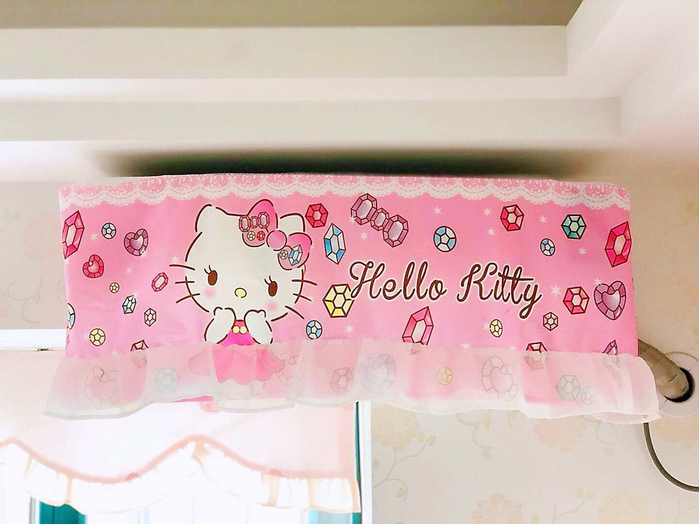 Áo trùm, rèm che máy lạnh chống bụi Hello Kitty - Doremon Doraemon