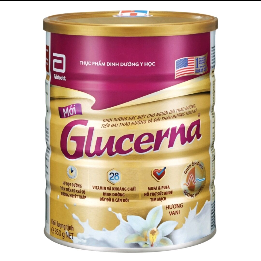 Sữa Bột Glucerna 850g - Hương Vani [Date Mới]