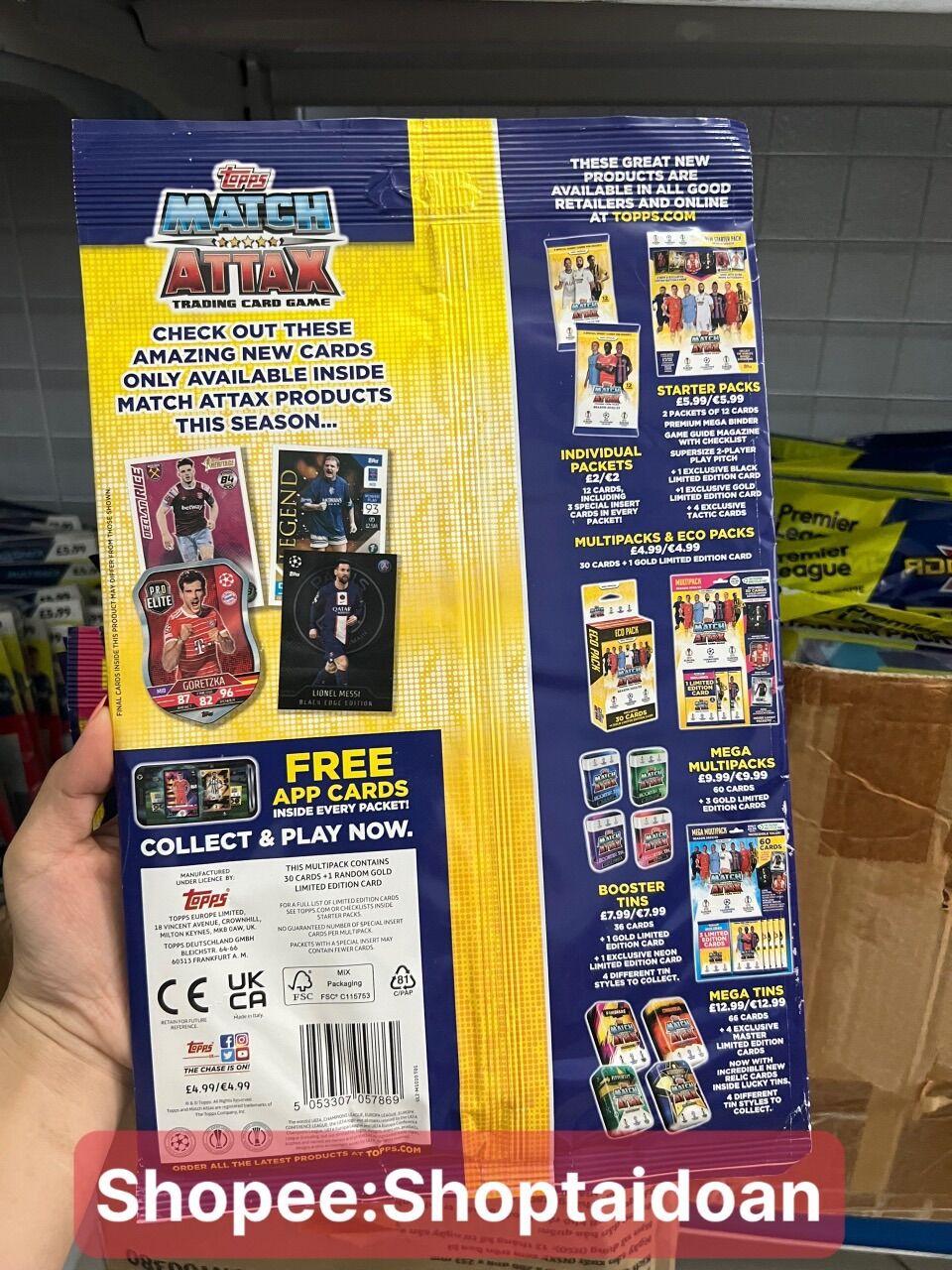 Gói Thẻ Multi Pack Match Attax Champions League Mùa 22/23 ( 31 Thẻ )