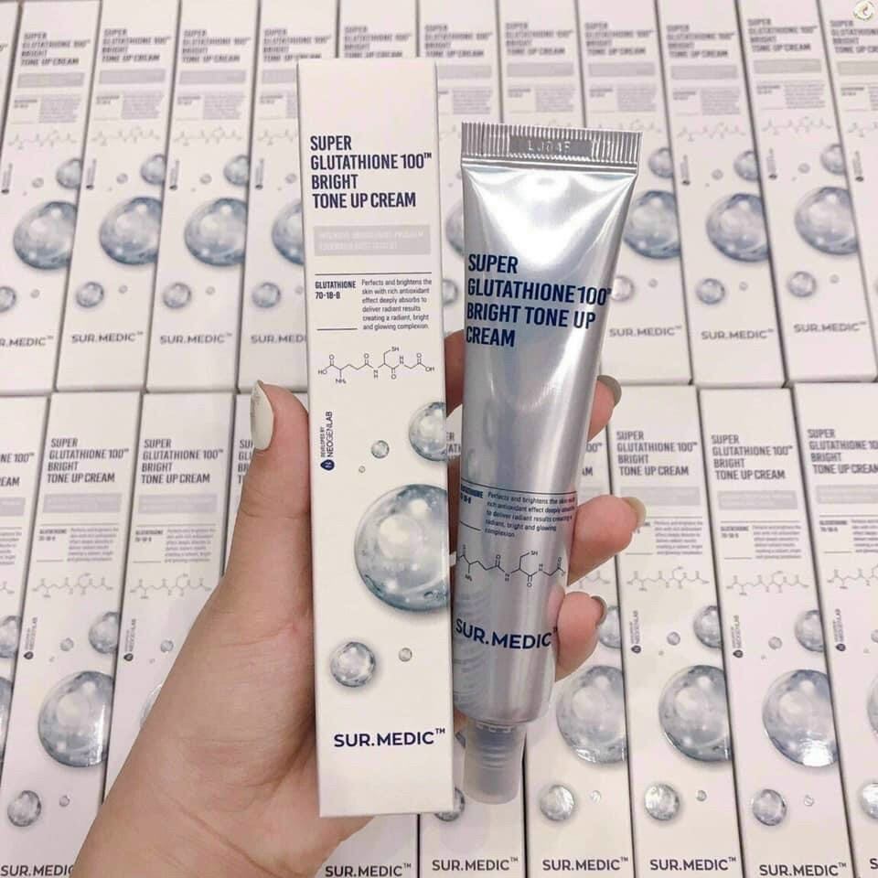 Kem dưỡng trắng da Sur.medic Super Glutathione 100 Bright tone up Cream