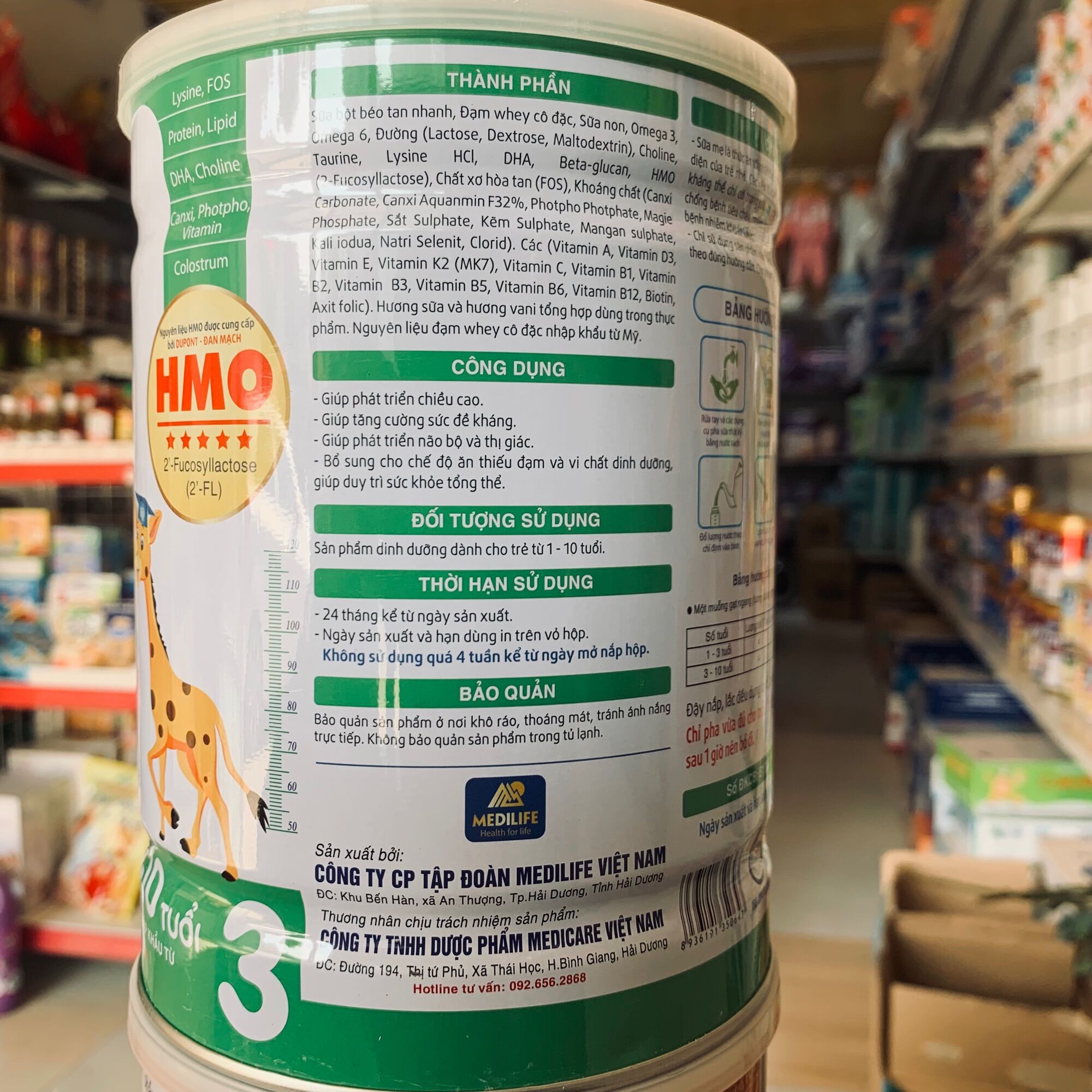 Sữa kione Grow lon 900g