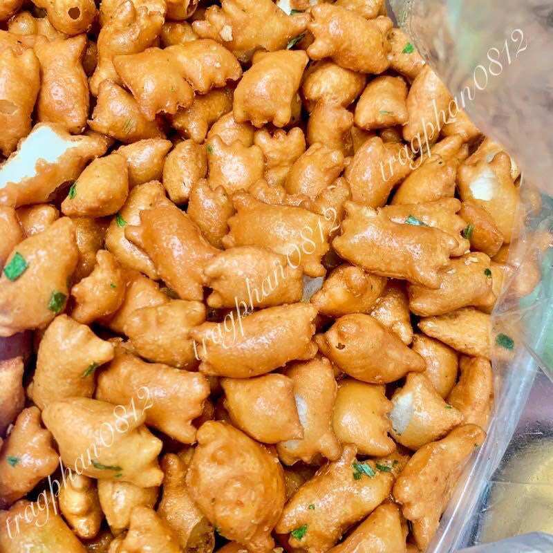 1kg snack cua mỡ hành phomai, đóng túi zip