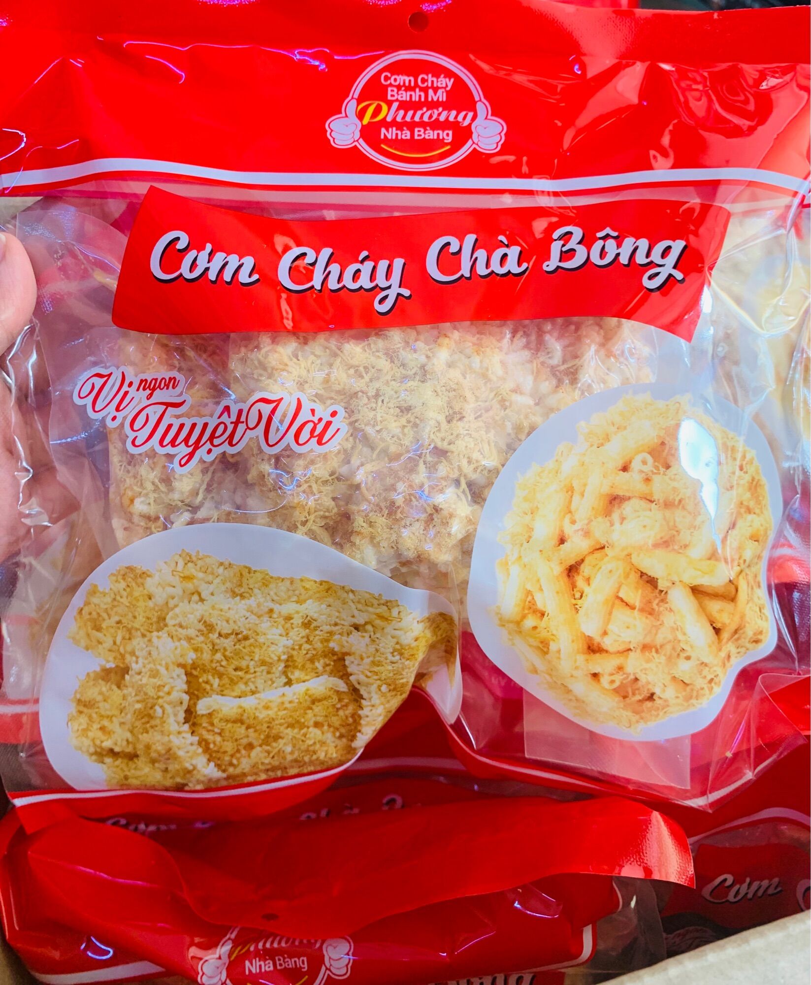Cơm cháy chà bông trứng muối Phương 1 bịch 170gr