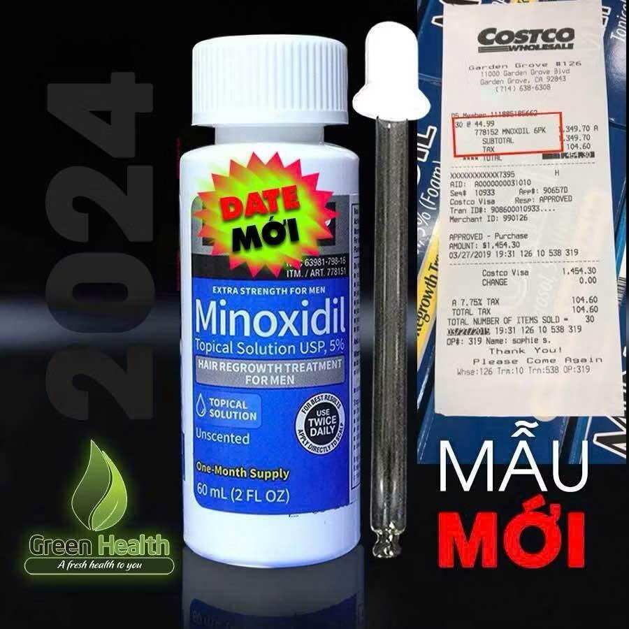 Minoxidil 5% Kirkland hổ trợ mọc râu tóc