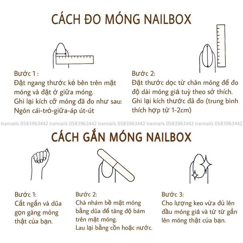 Nailbox móng úp thiết kế theo yêu cầu