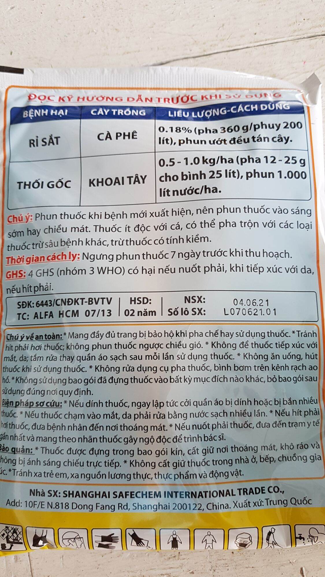 Thuốc trừ bệnh rỉ sắt, thối gốc ENCOLETON 100gr