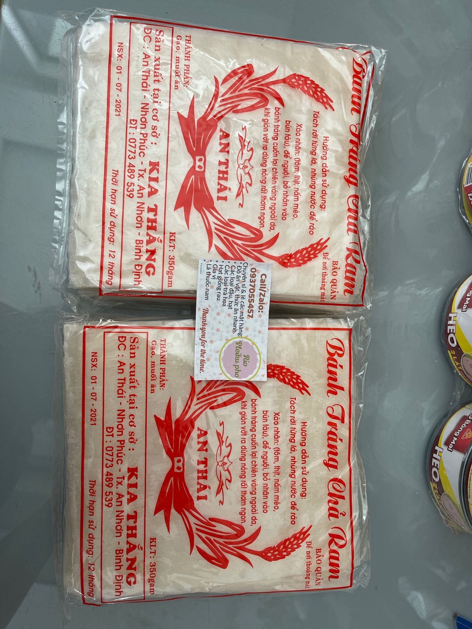 350gr Bánh tráng chả ram Bình Định