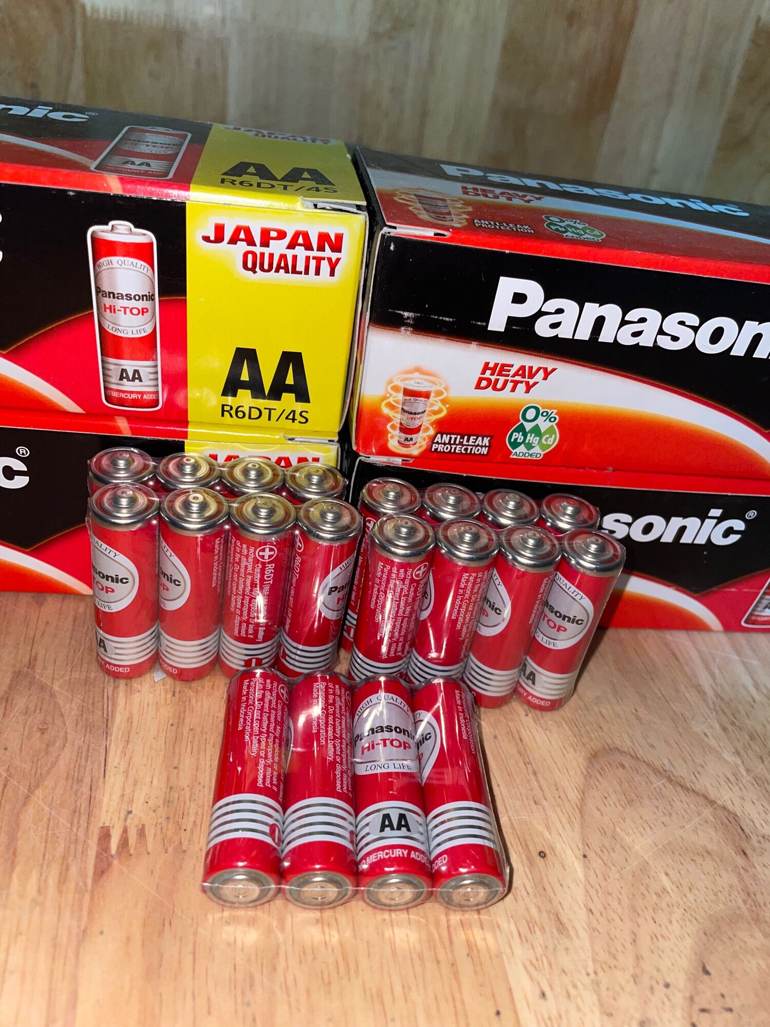 Pin tiểu aa panasonic đỏ r6dt/4s