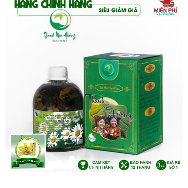 [Hàng chính hãng] Thảo dược Răng miệng Thanh Mộc Hương (500ml) Hết sâu răng, viêm nướu, nhiệt miệng nấm lưỡi, hết hôi miệng, chảy máu chân răng