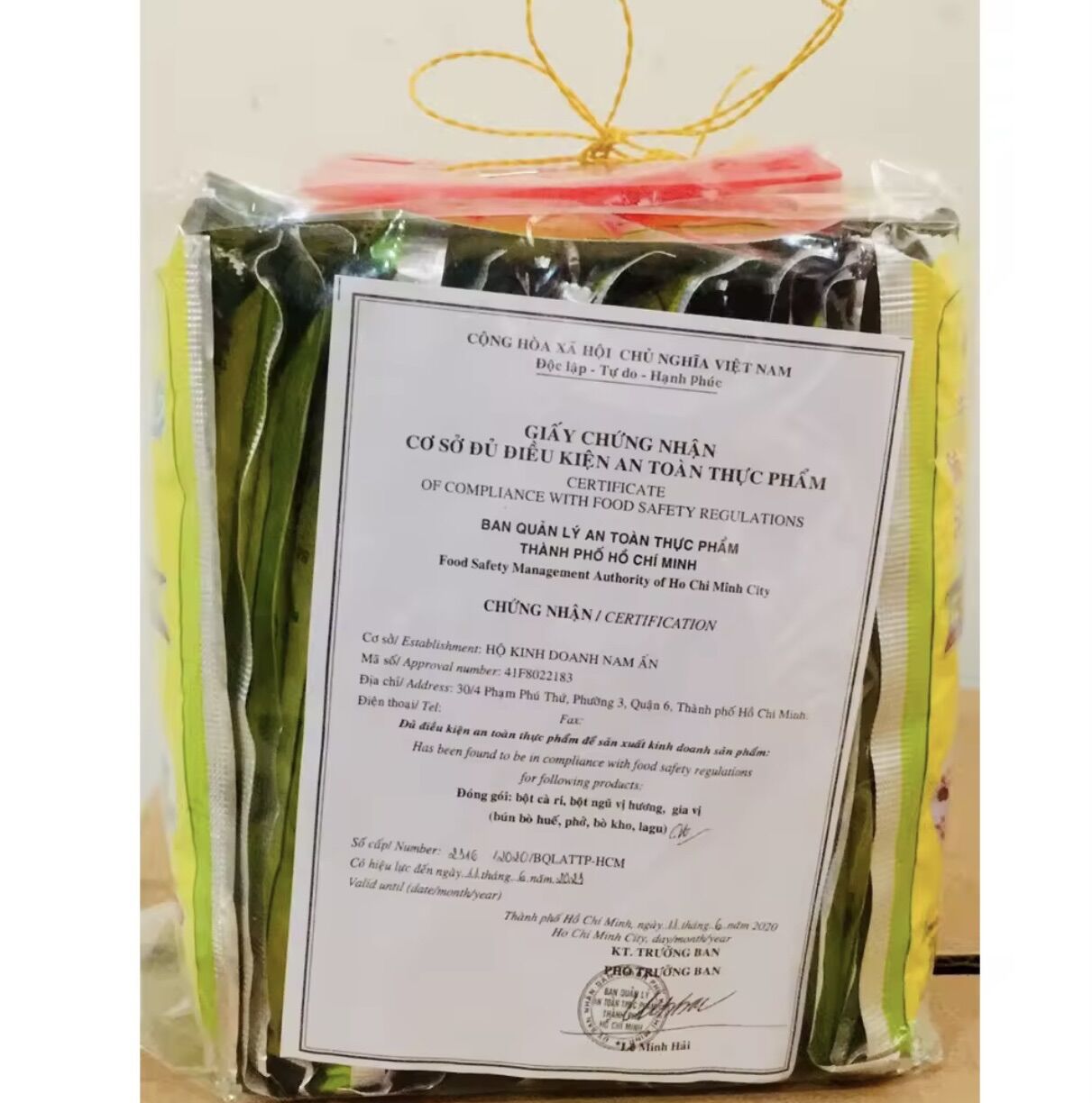 Gia vị nấu bò kho Nam Ấn (1lốc/20gói 25g)