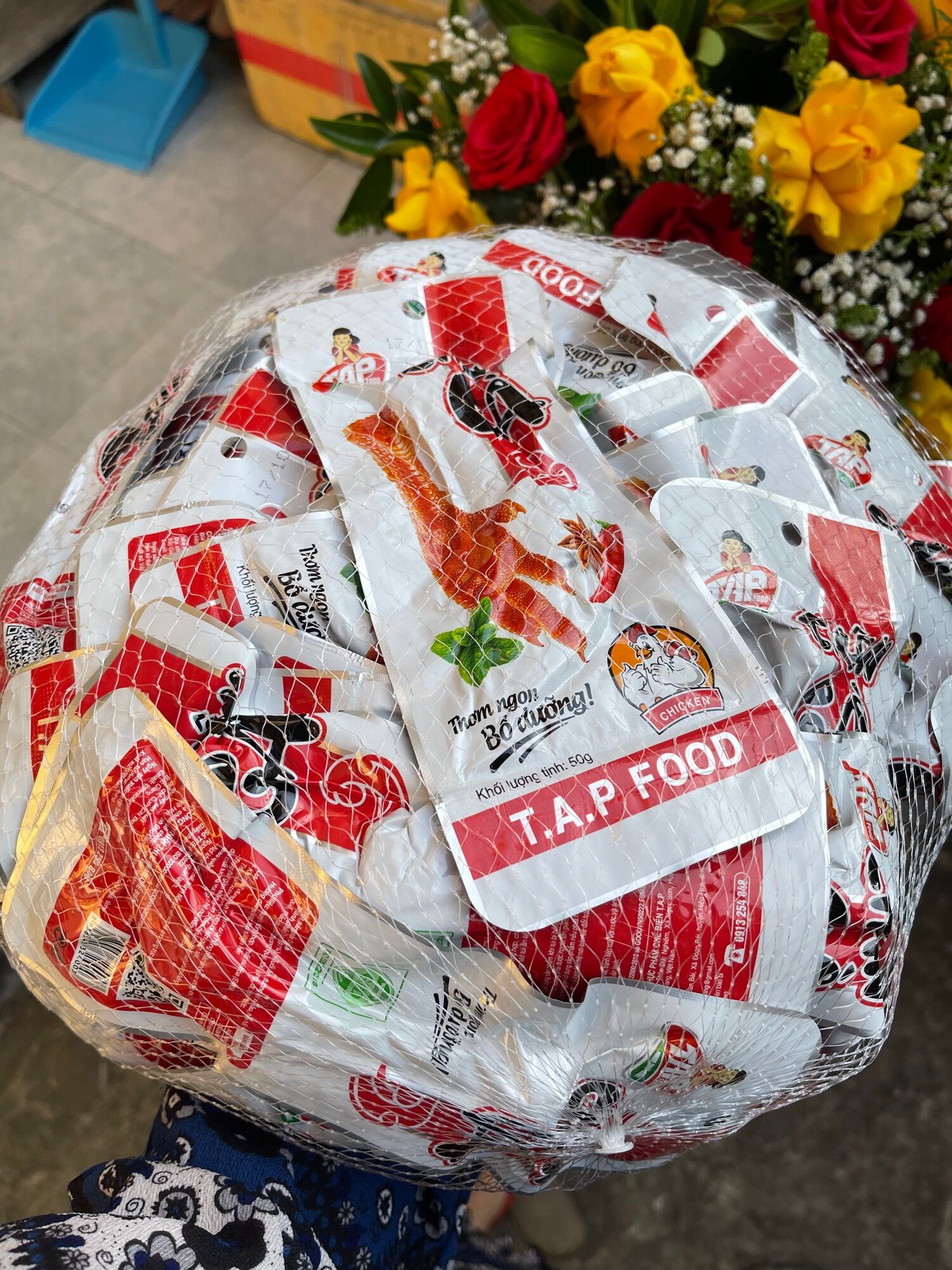 Combo 50 chân gà cay ủ vị tứ xuyên hãng tap food 50gr