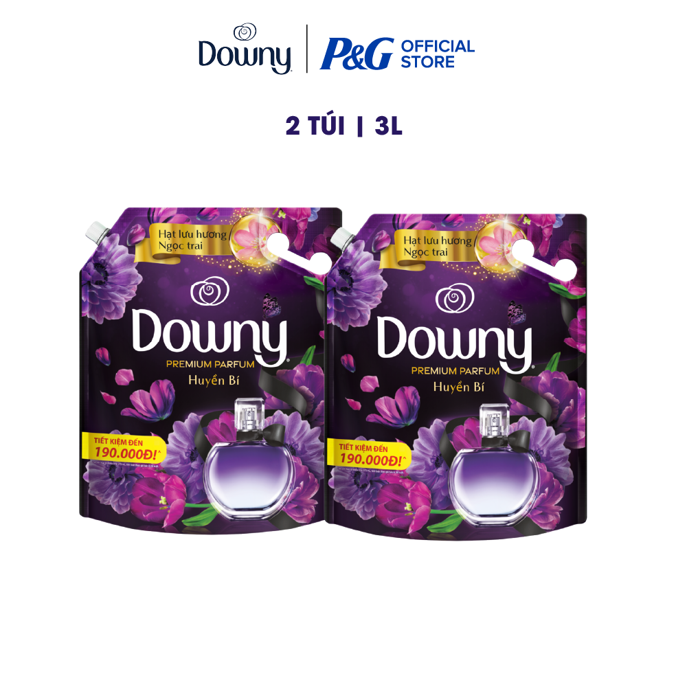 Combo 2 Nước Xả Vải DOWNY Nước Hoa Hương Huyền Bí 3L x2