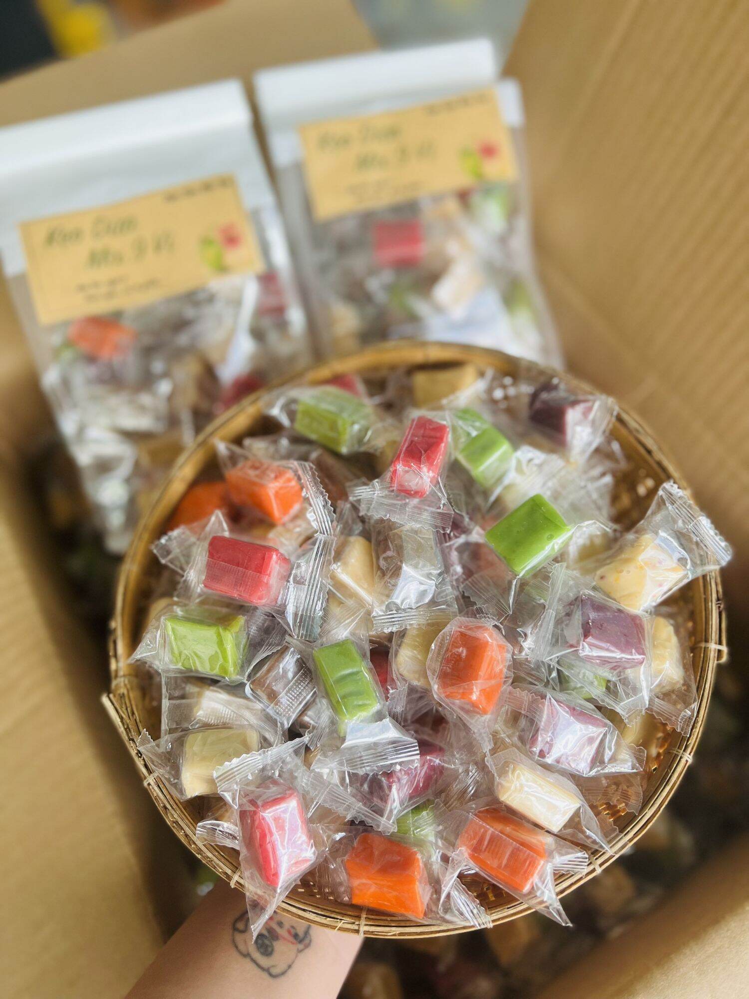 Kẹo dừa thập cẩm Bến Tre mix 9 vị 500g