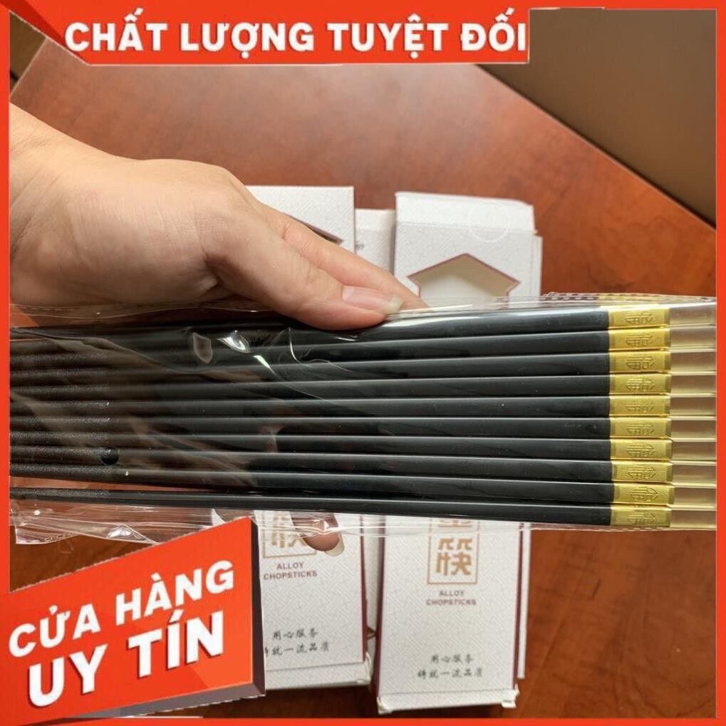 ❤️Đũa Hợp Kim 27CM Cao Cấp Xuất Hàn Combo 10 Đôi