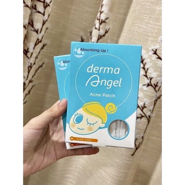 Miếng dán mụn Derma Angel dùng cho cả ngày (12 miếng ngày + 6 miếng đêm)