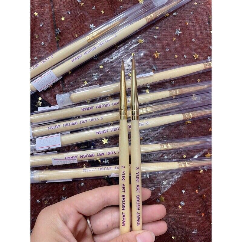 [15.3 Hoàn tiền 12%] Cọ đắp hoa bột lông chồn 100%, cọ yuki đắp hoa -Cheap nail