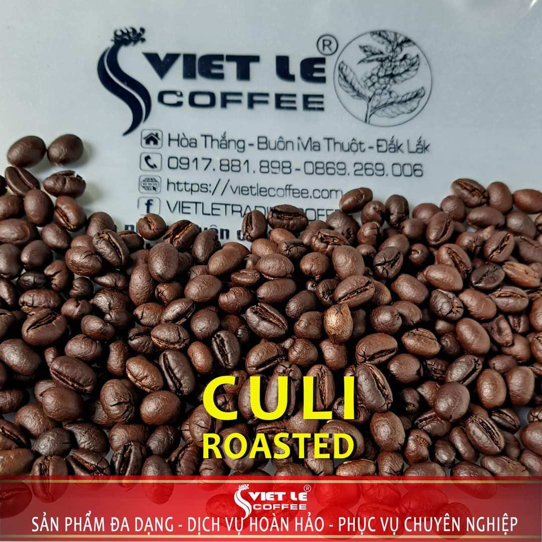 1kg Cà phê Culi Đặc Sản hạt rang mộc