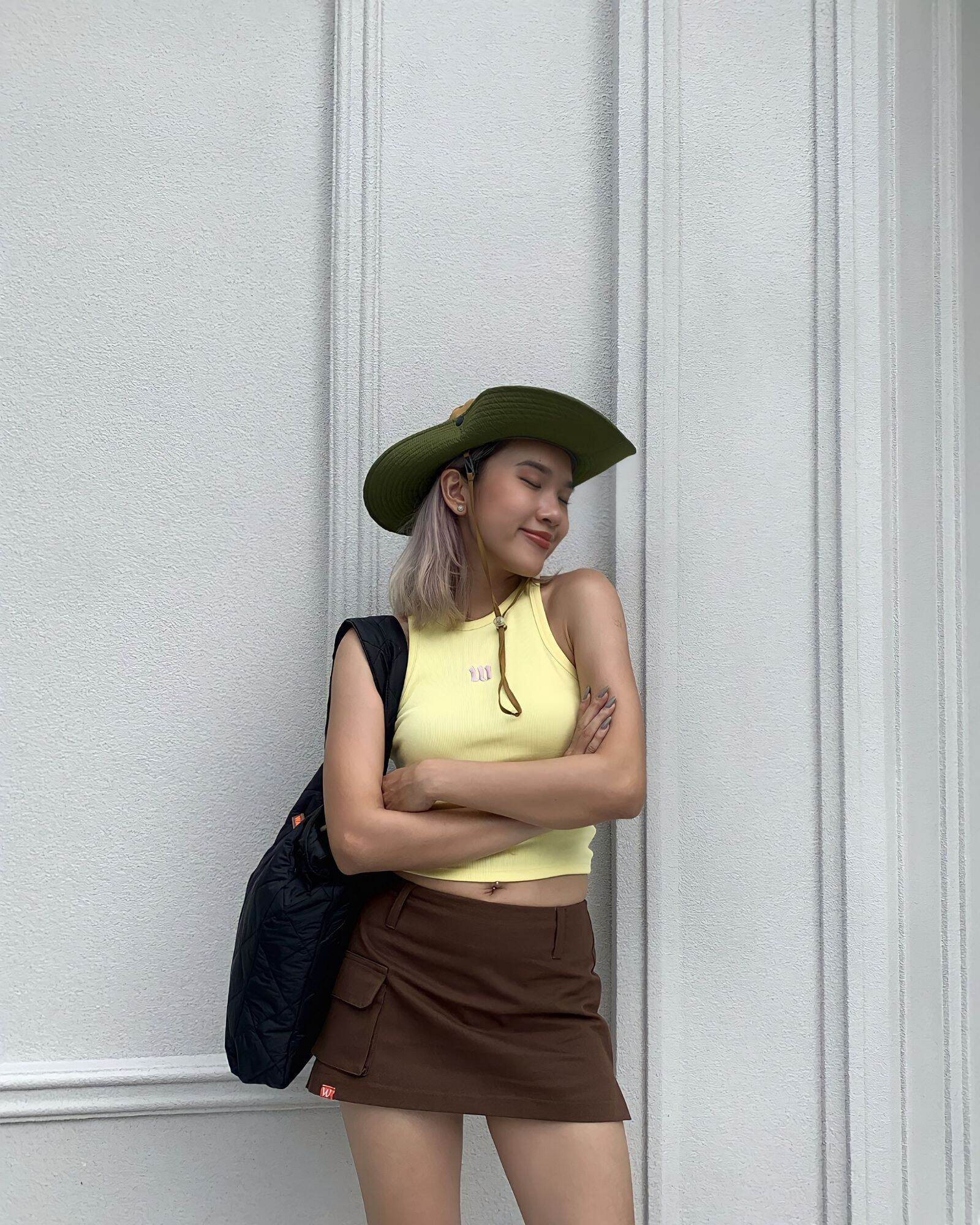 Chân váy quần kaki BOX MINI SKIRT