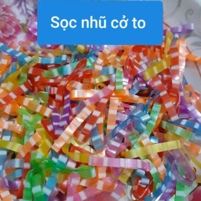 Túi zip 100g thun cột tóc bản to (nhiều màu khách chọn ạ)