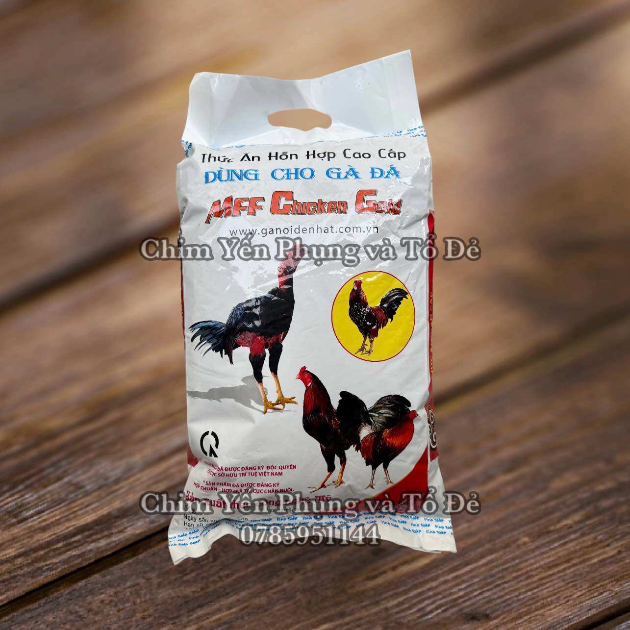 Cám gà đá mff chicken gold lớn 2kg - thức ăn gà