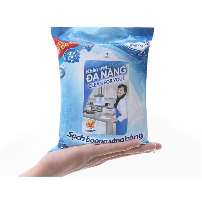 [Mẫu mới] Khăn Ướt Đa Năng Nano 30 tờ (250 x 300 mm)