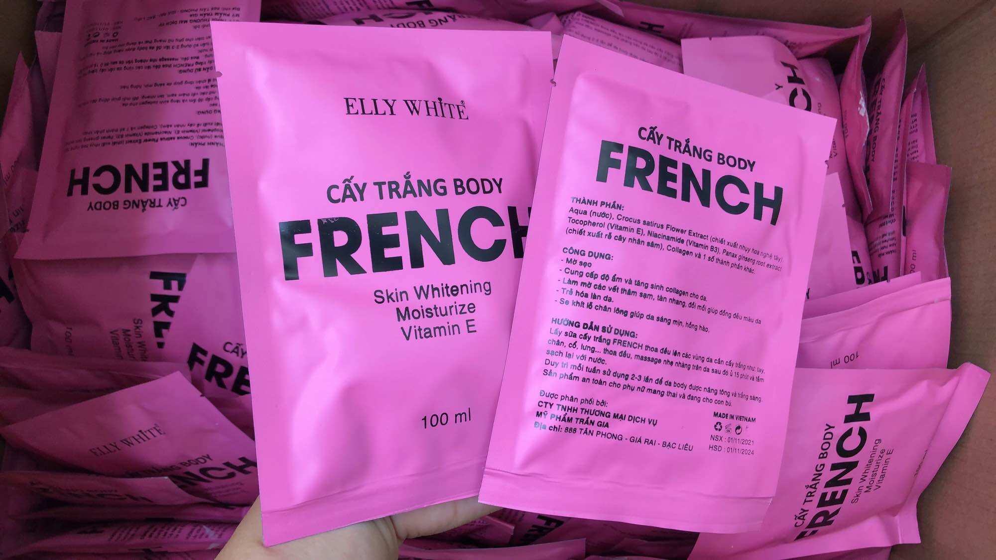 Tắm trắng cấy trắng Saffron Nhân Sâm French